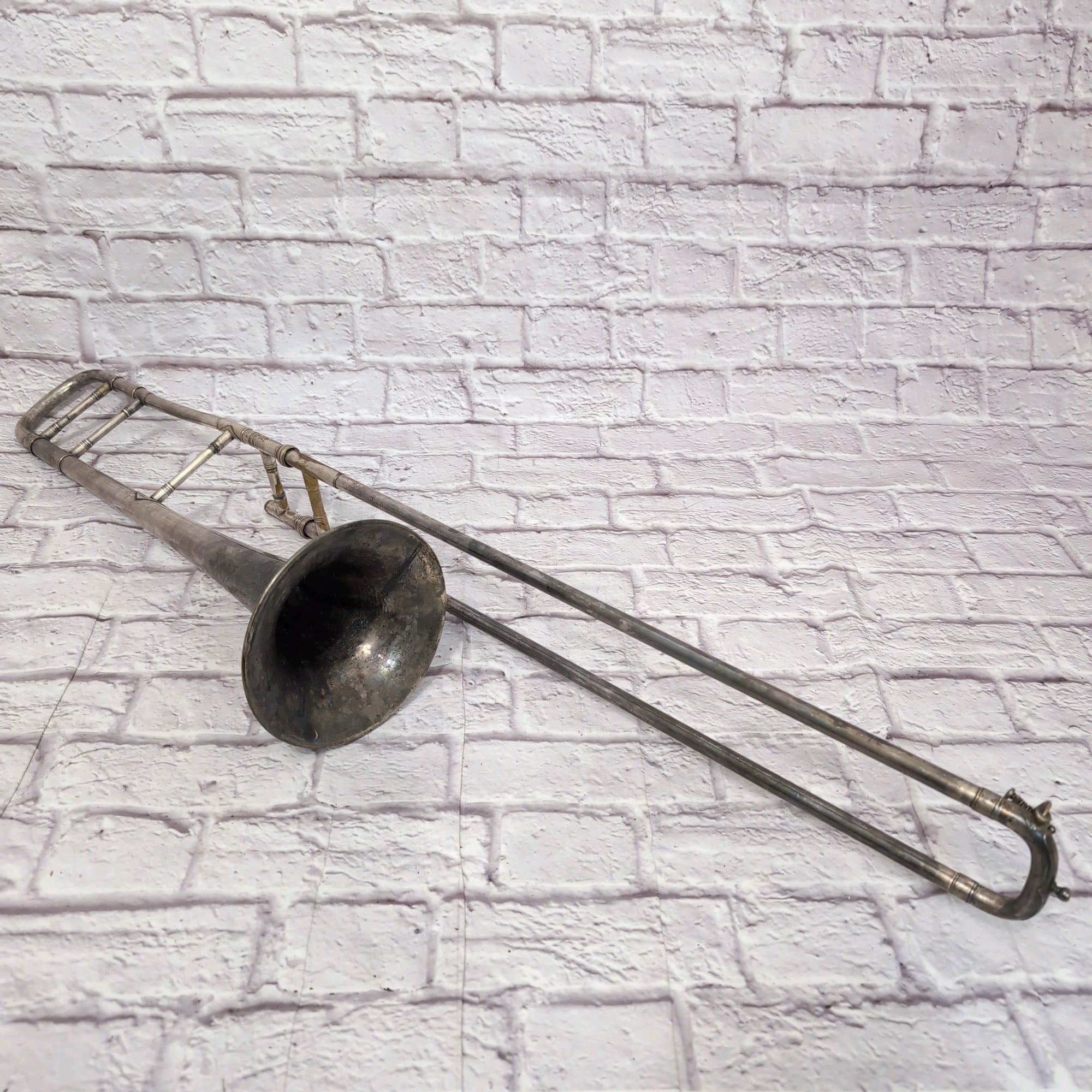 Vintage The Martin Instrument Co. Elkhart Ind. Trombone 1914