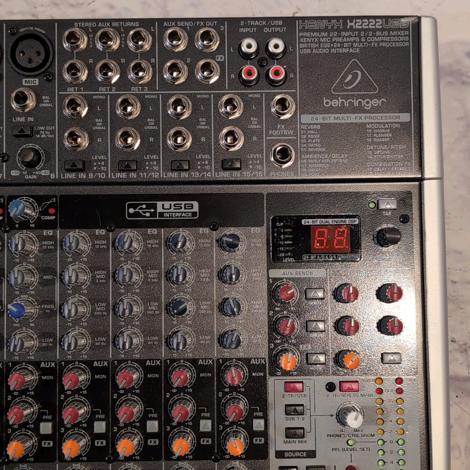 Behringer Xenyx X2222USB 22-Input Mixer with USB Interface