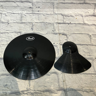 Pearl Plastic Practice Cymbals / Cymbal Mute - 2 Pieces