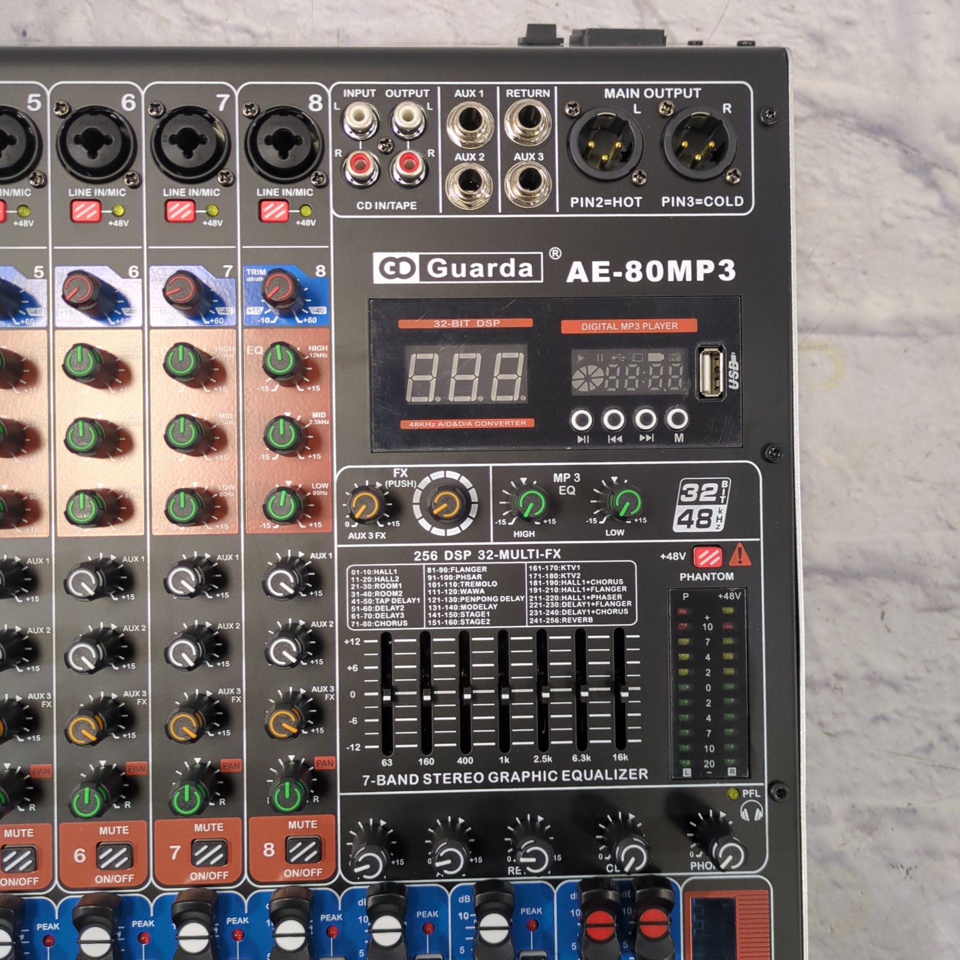 Guarda AE-80mp3 8 Channel Mixer
