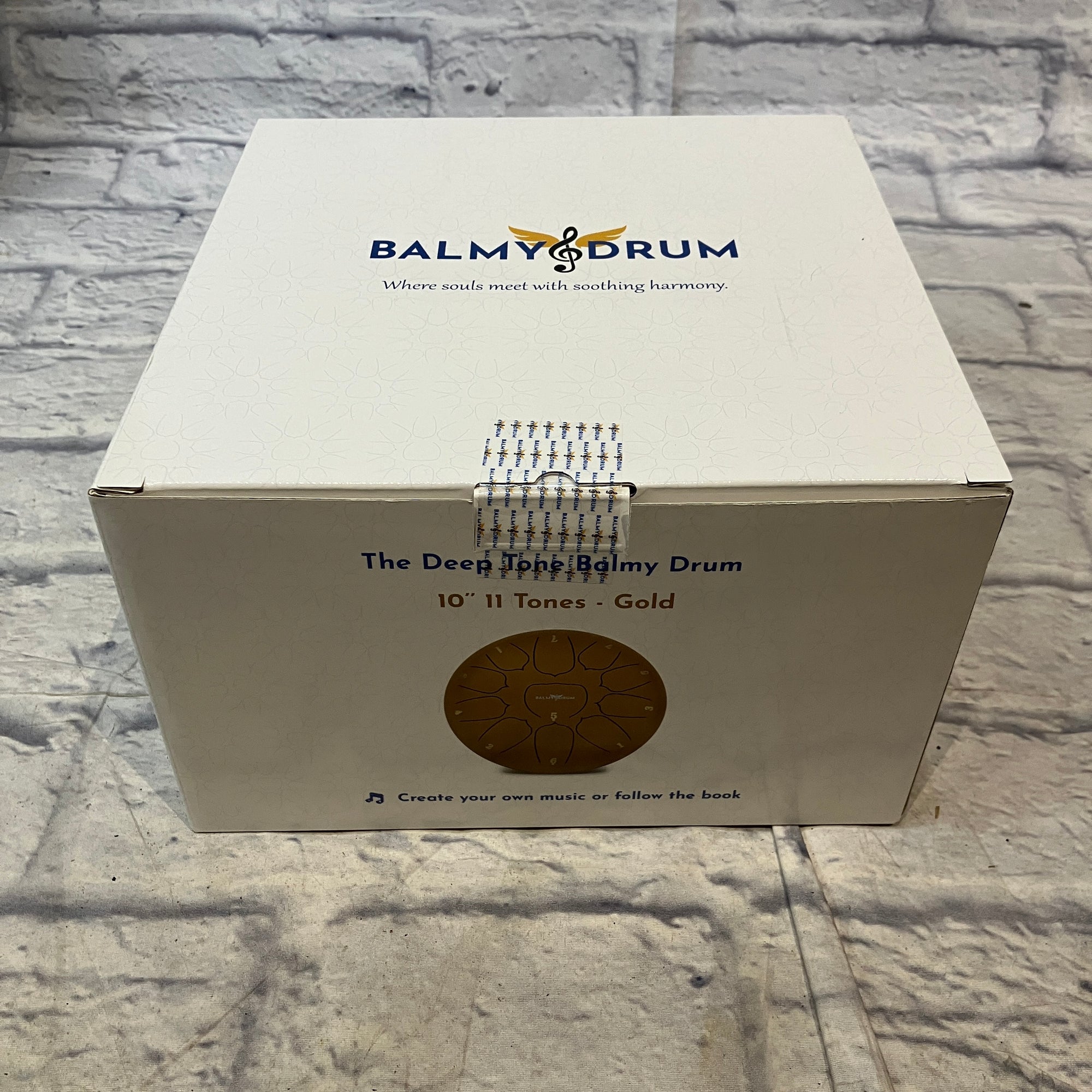 The Deep Tone Balmy Drum 10" 11 Tones - Gold Tongue Drum