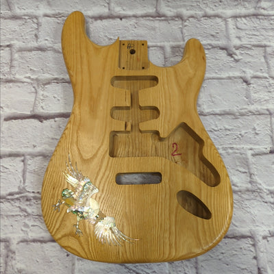Unknown Heavy Ash Strat Body Electric Guitar Body