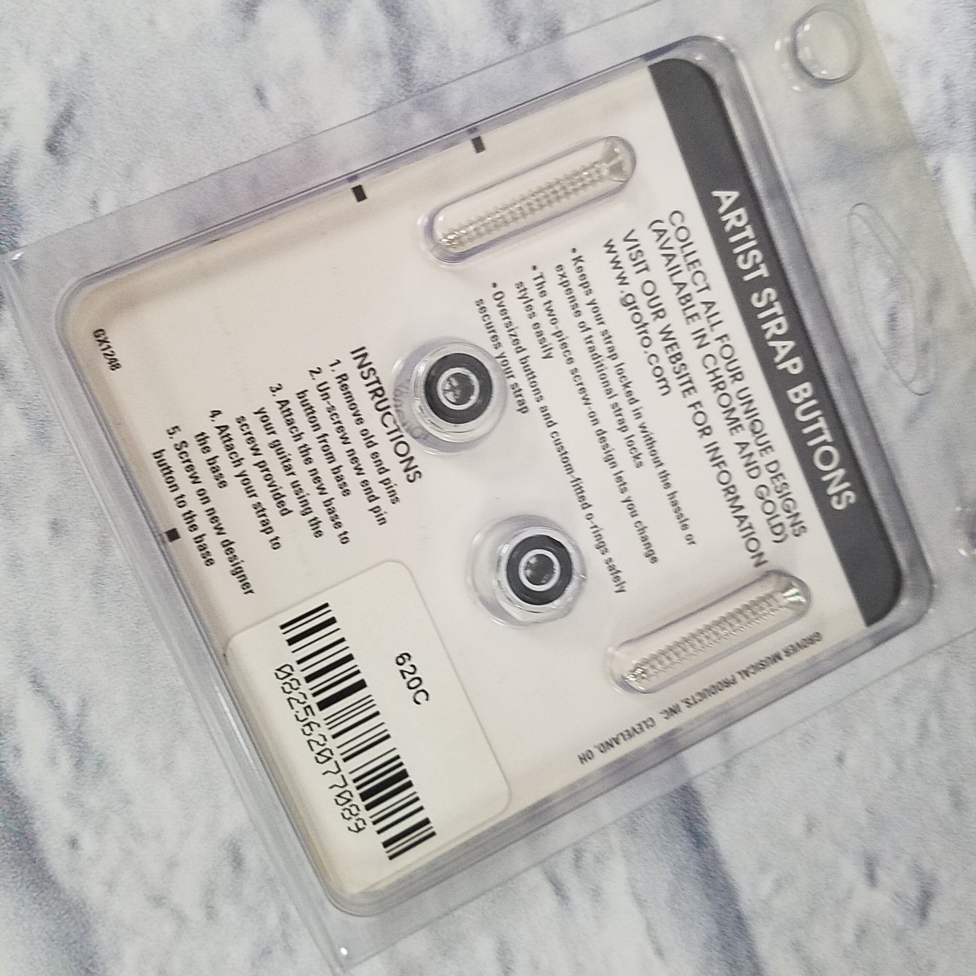 Grover Artist Strap Buttons Locking - Eagle Design