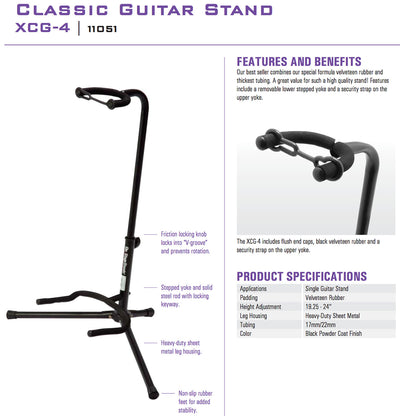 On-Stage XCG-4 Classic Guitar Stand