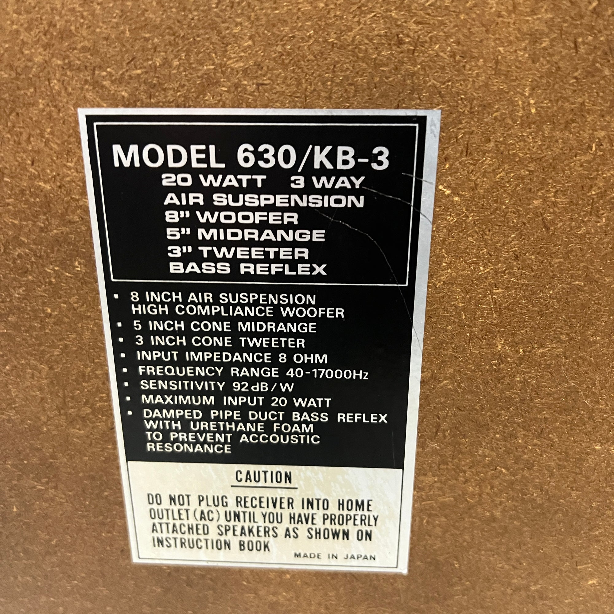 Sound Design 630/ KB3 Speakers Home Audio Speakers