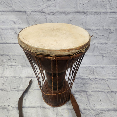 Unknown Hand Drum with Leather Strap