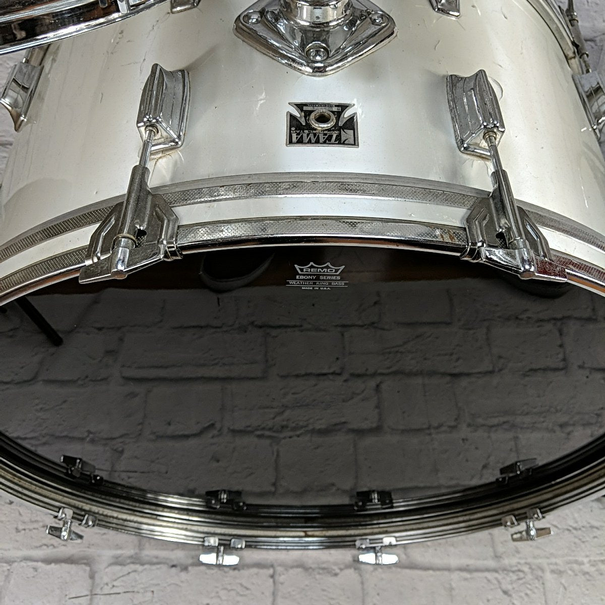 Tama ImperialStar Metallic White Zola Coat Drum Kit 12 14 16 26