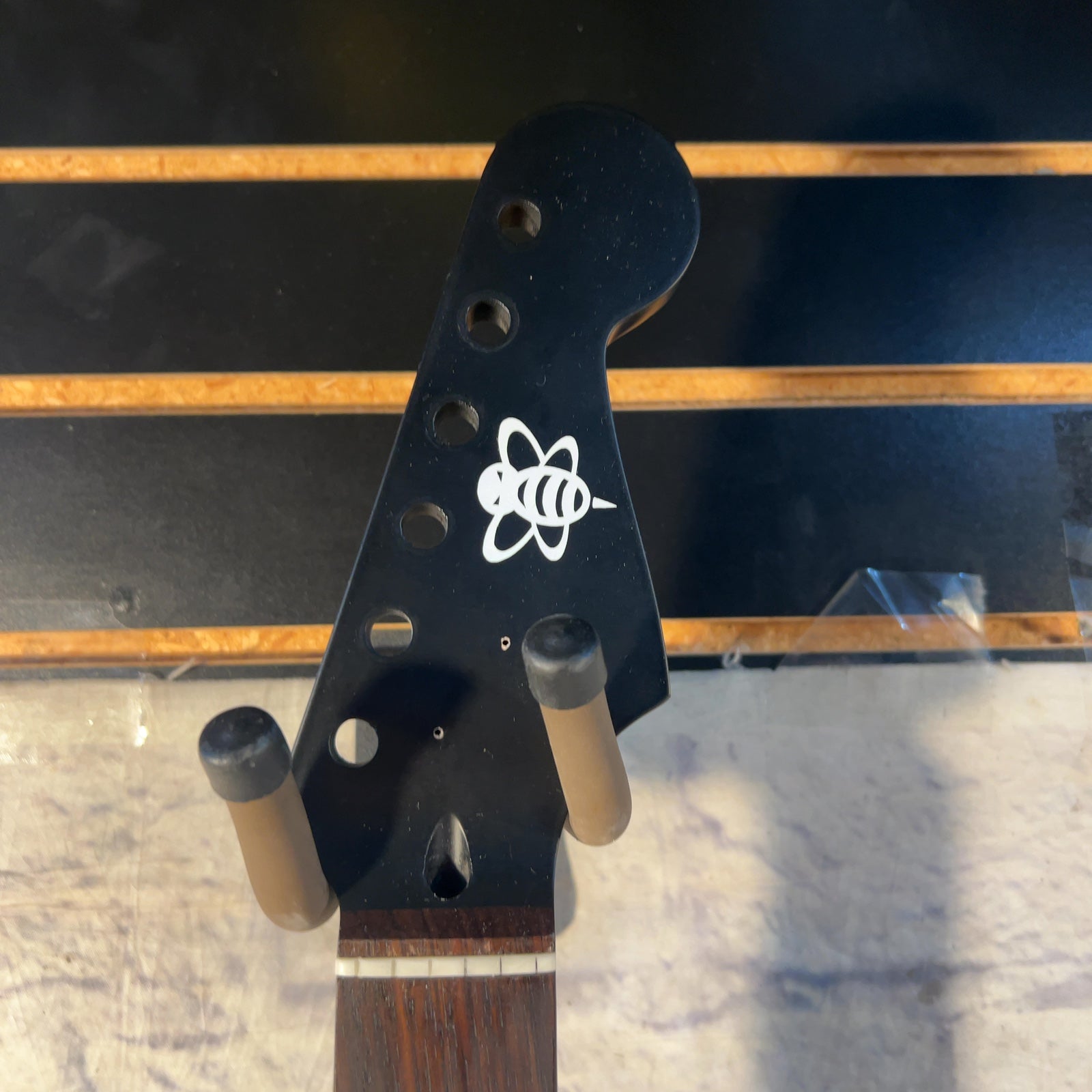 Unknown Strat Style Black 22 Fret Electric Guitar Neck