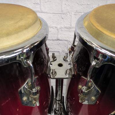 Toca Conga Pair Red Fade with Stand