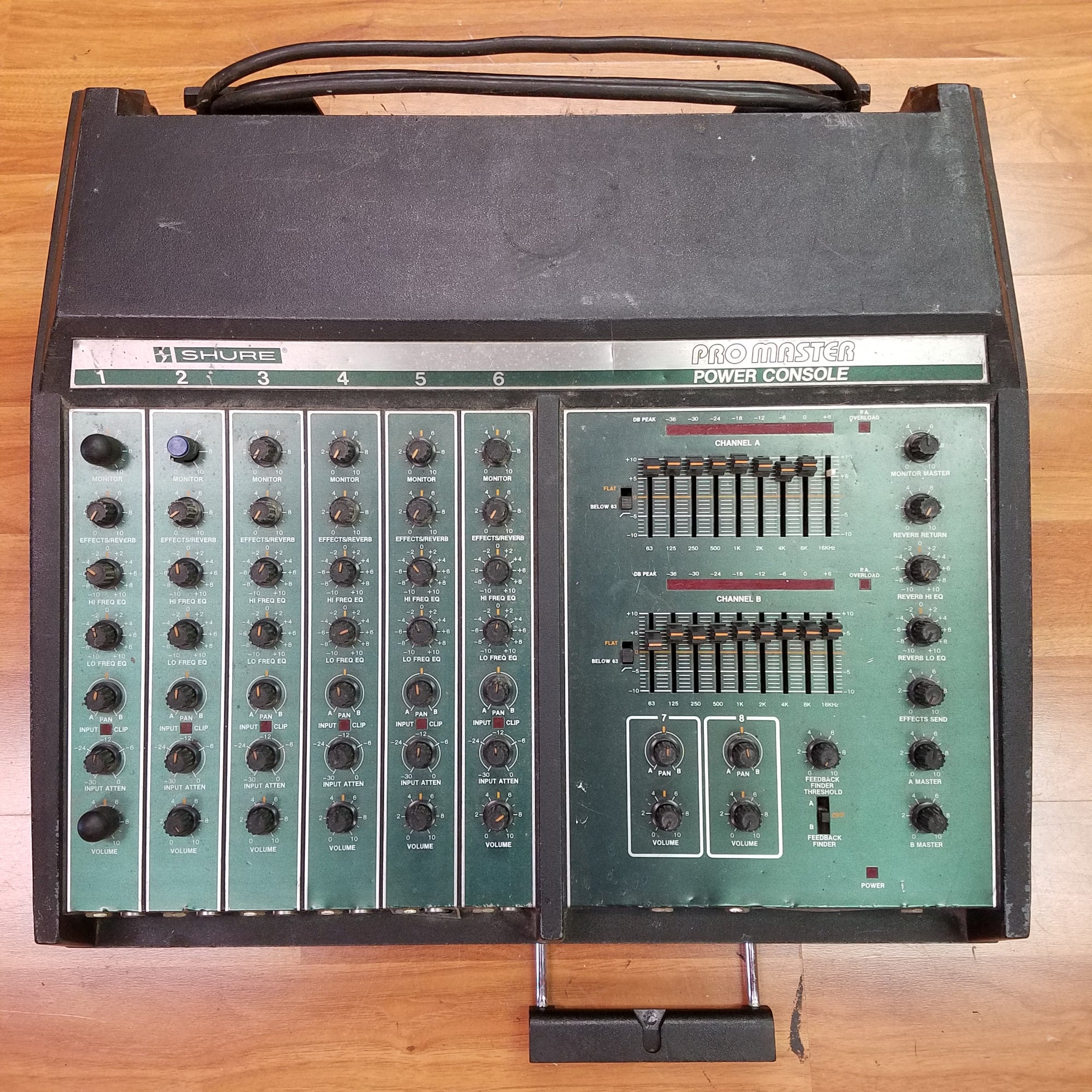 Shure Pro Master Power Console Powered Mixer