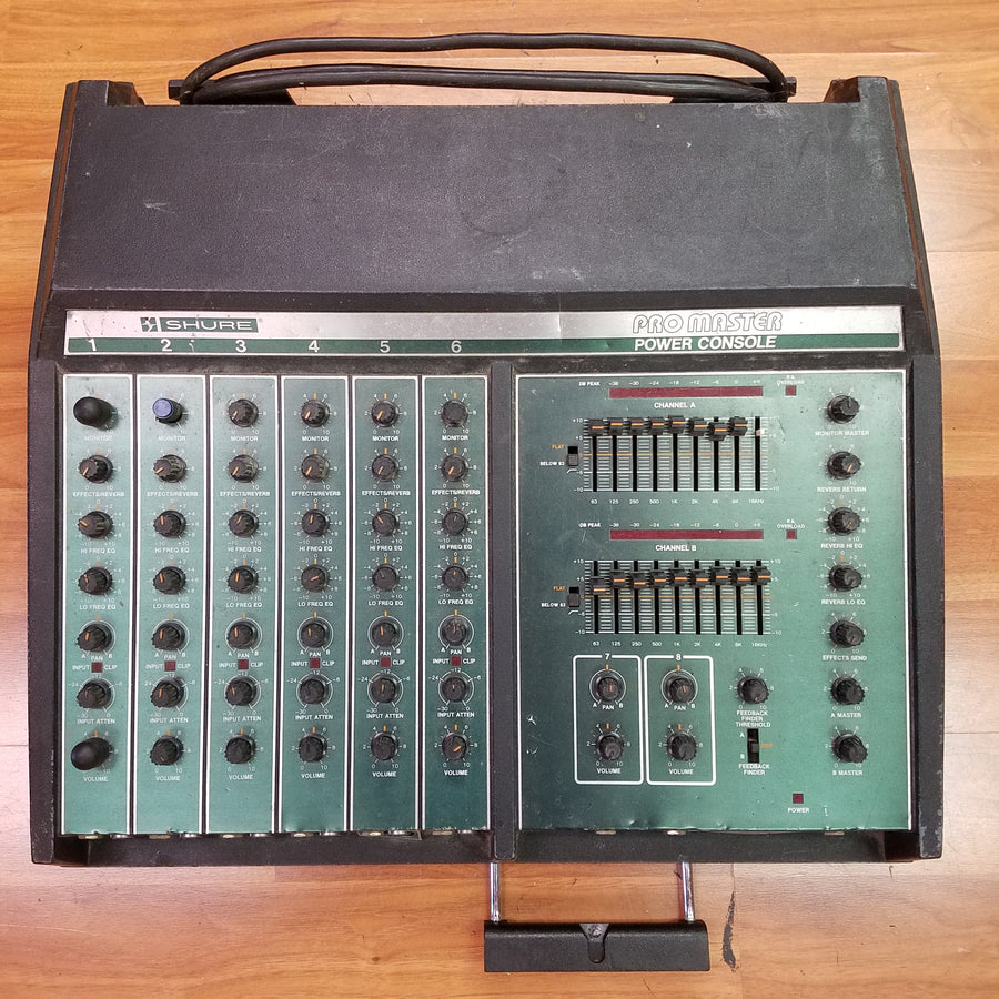 Shure Pro Master Power Console Powered Mixer