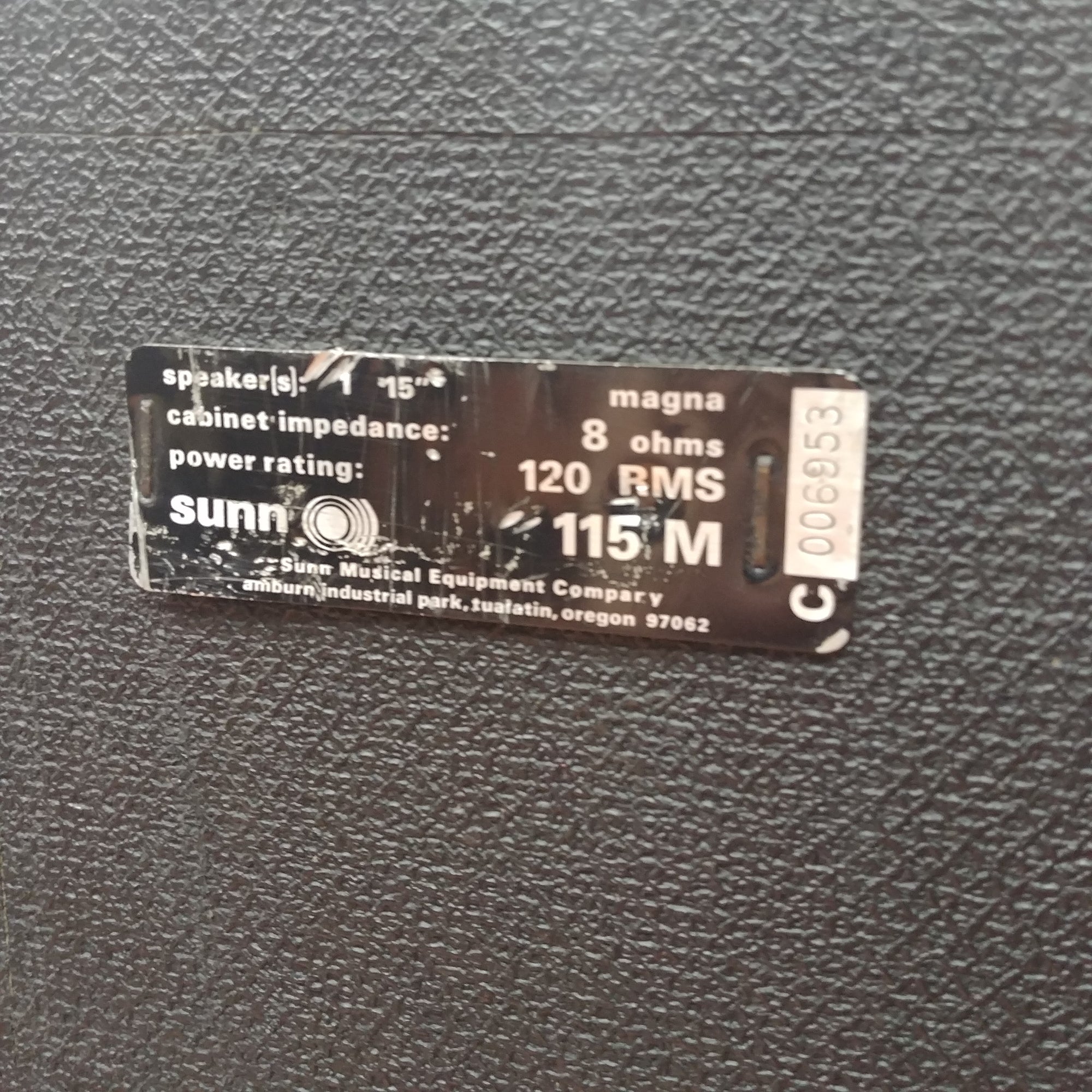 Sunn 115 M Cab
