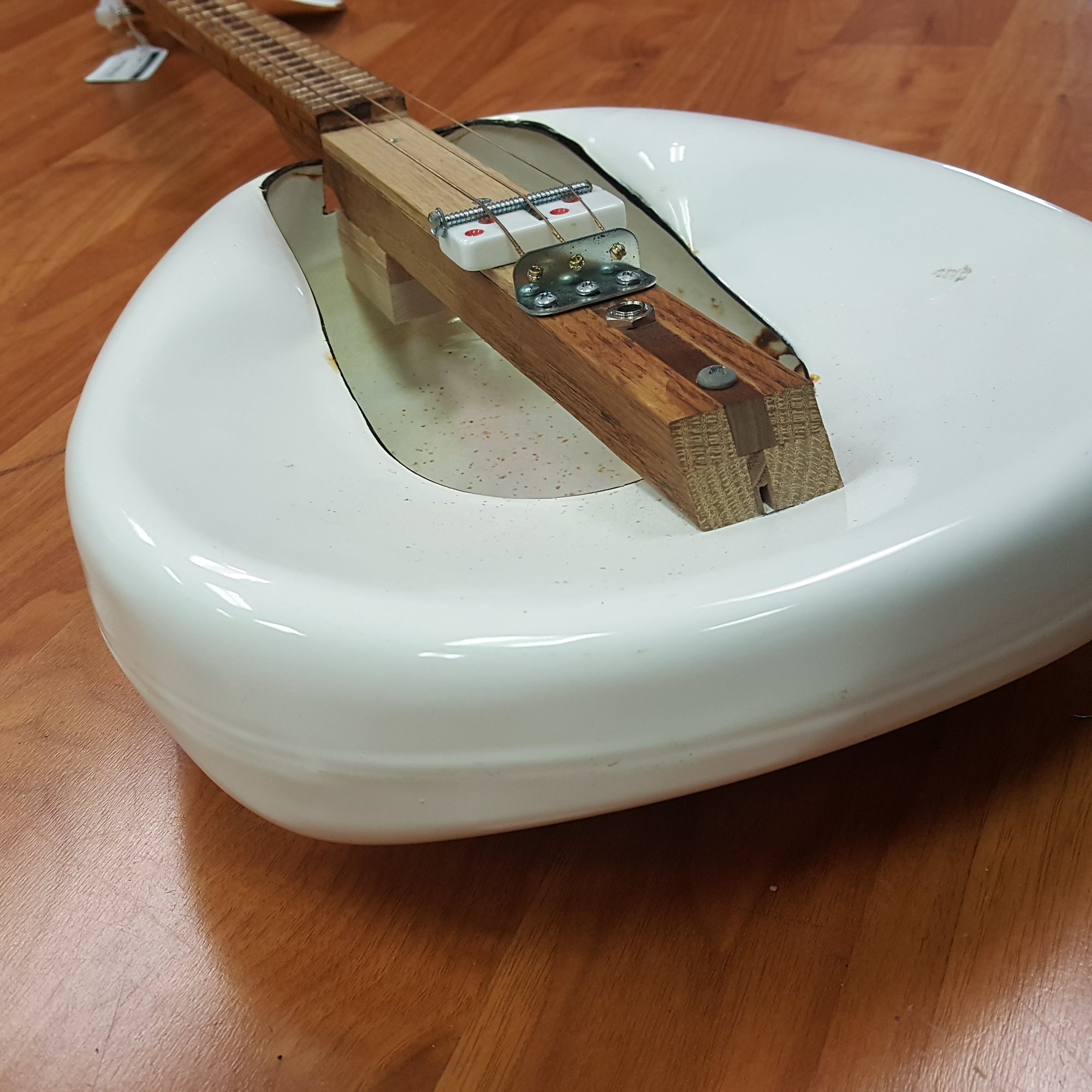 Bed Pan Cigar Box Guitar