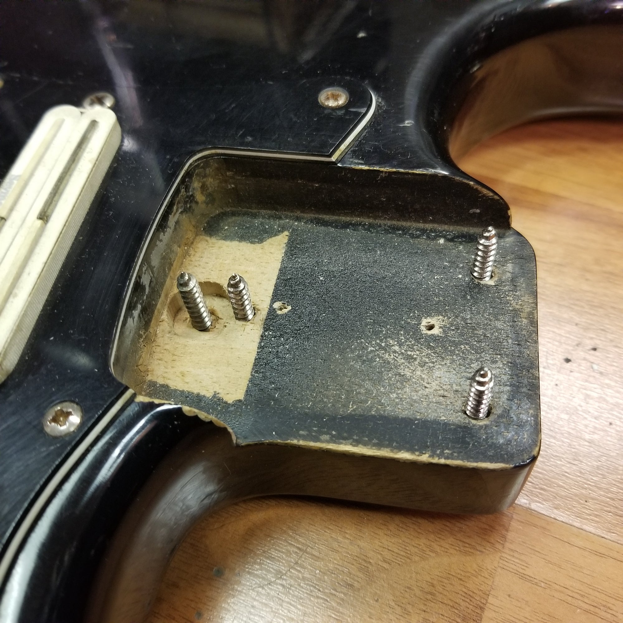Squier 1980's Body with 3 Hole Neck Joint. SQ Series with Plate