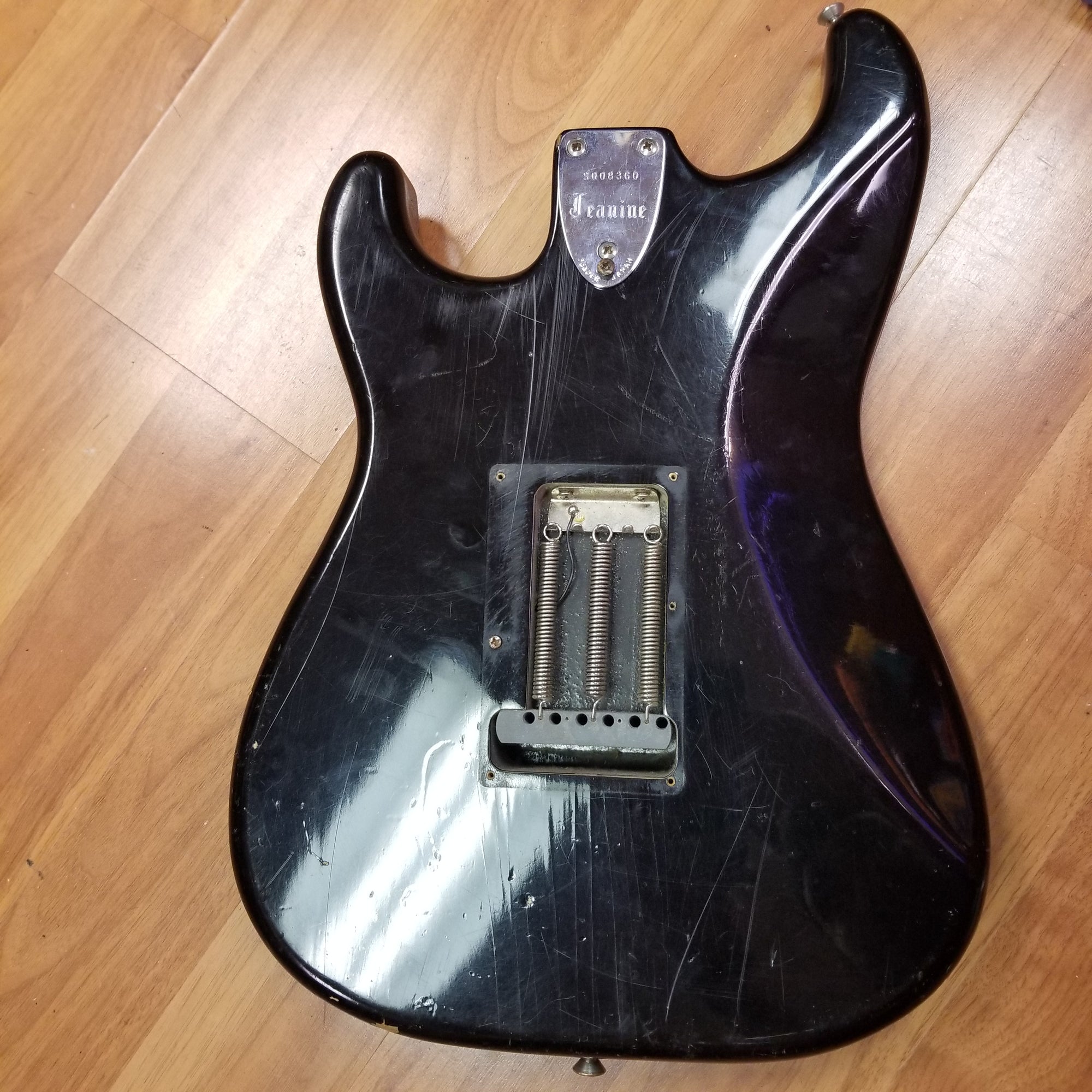 Squier 1980's Body with 3 Hole Neck Joint. SQ Series with Plate