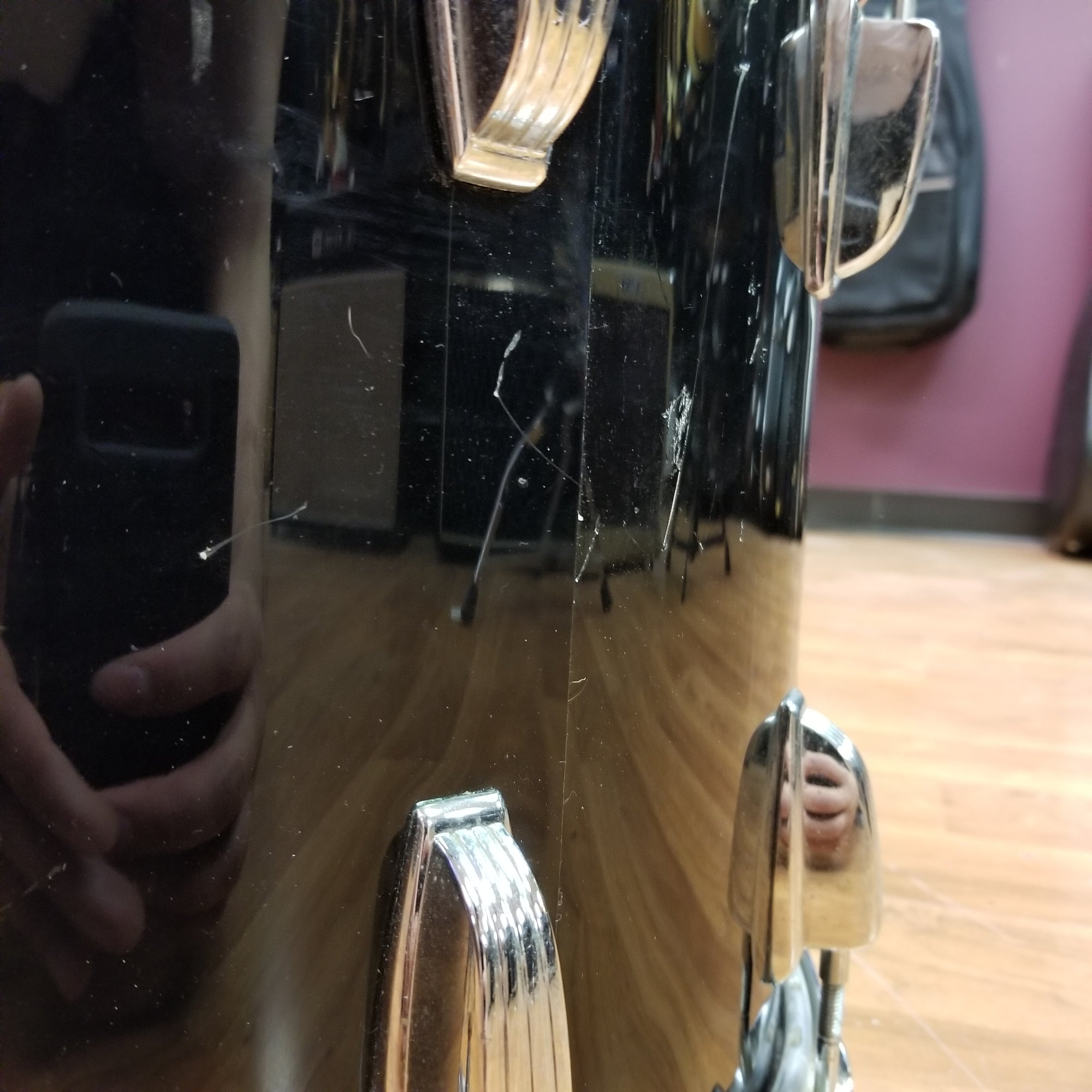 Ludwig 15" Tom, Black, No Badge