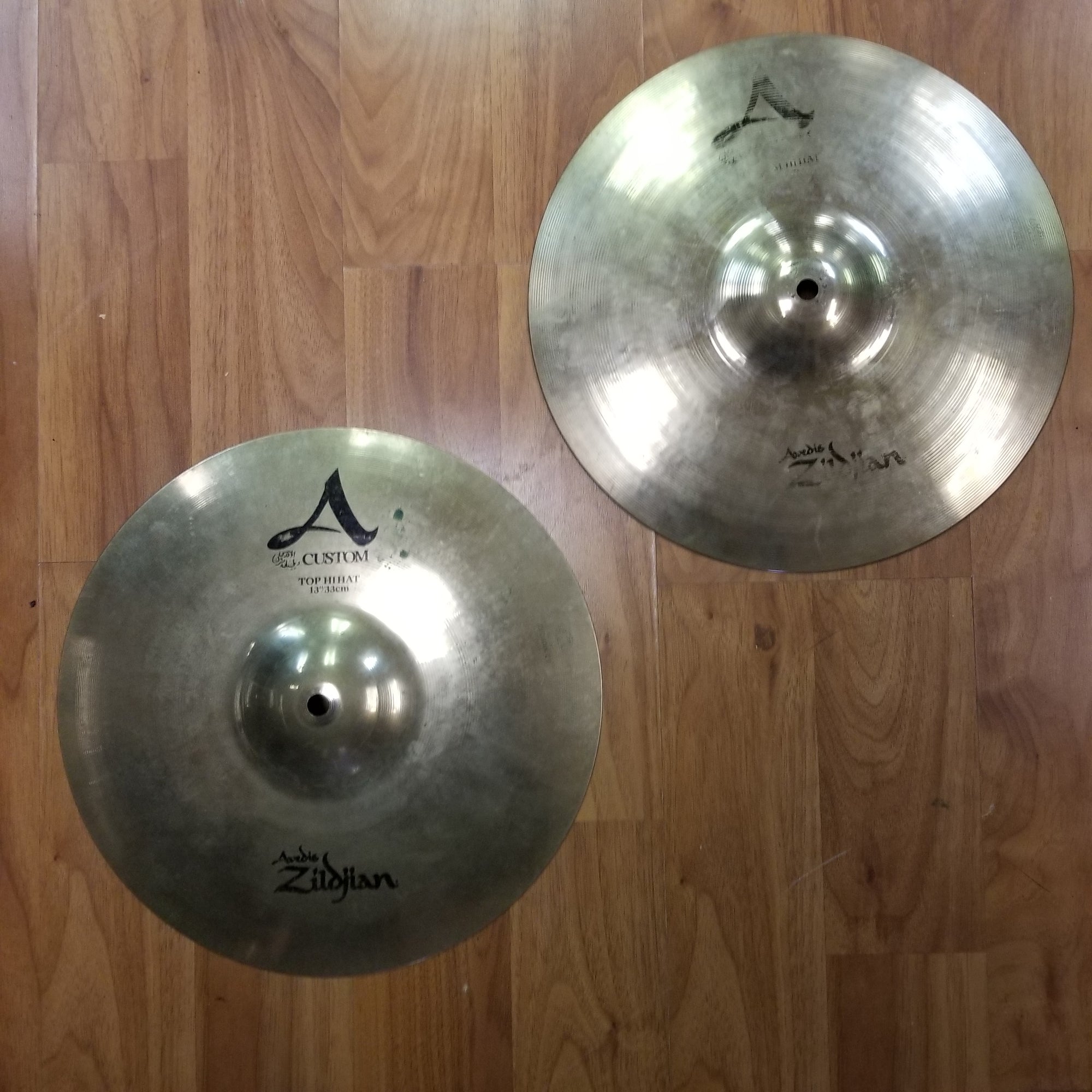Zildjian 13in A Custom Hi Hat Cymbals