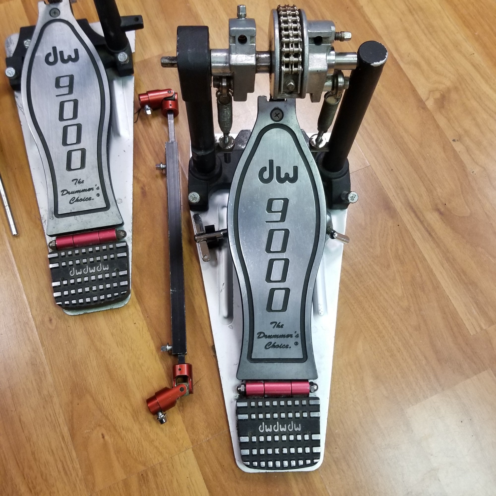 DW 9000 Double Kick Pedal w/Case