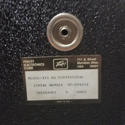 Peavey 115BW Continental PA Speaker Cabinet