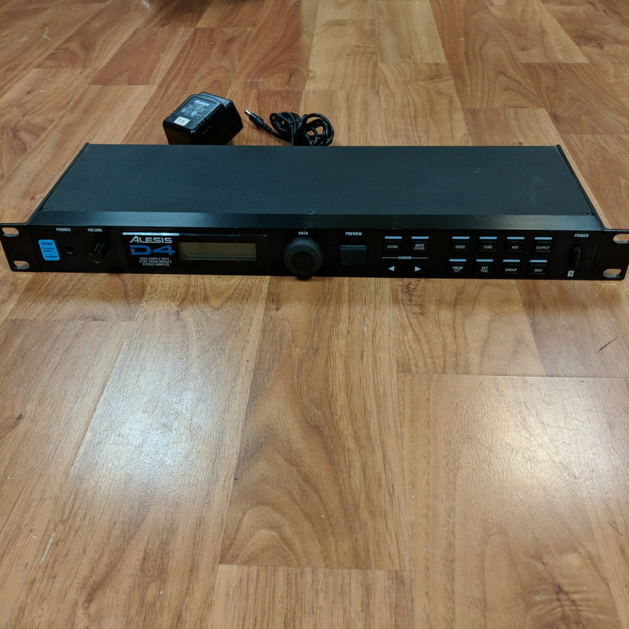 Alesis D4 High Sample Rate 16 Bit Drum Module Stereo Samples Rack Mount