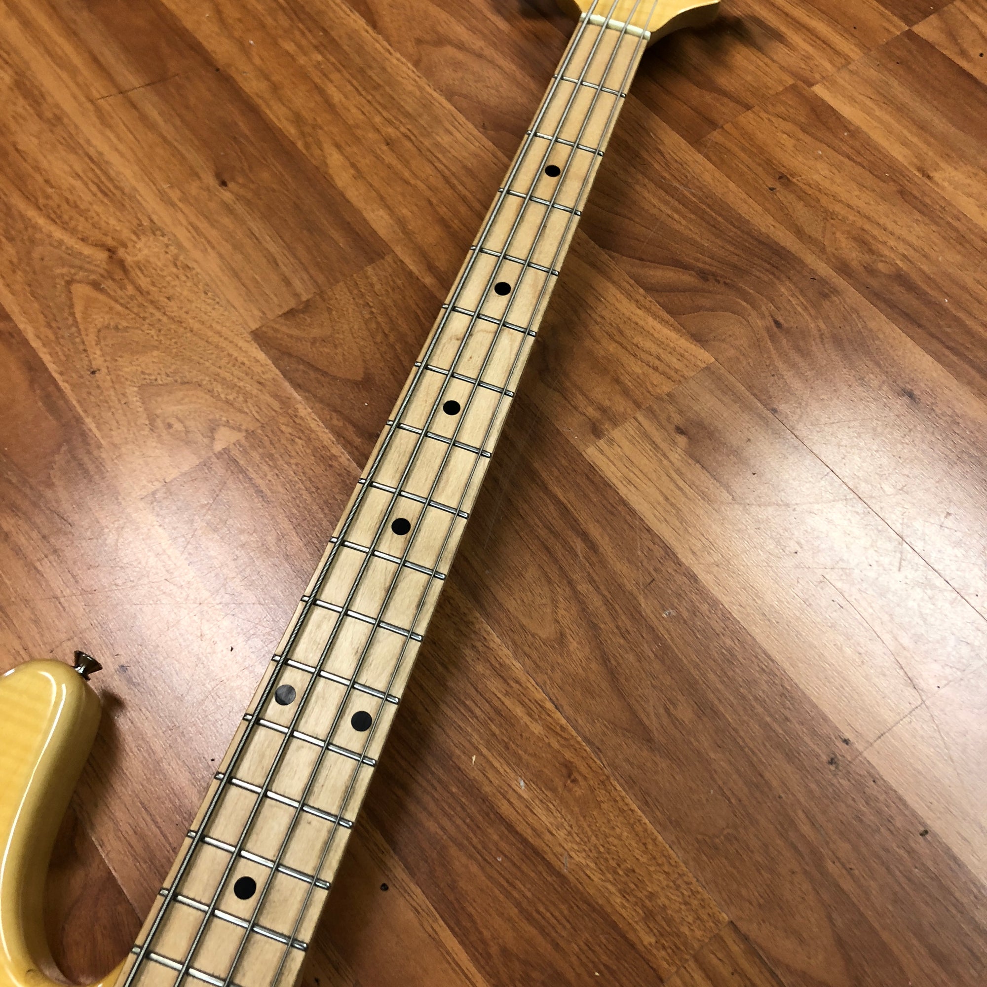 OLP MM2 4 String Bass Guitar Flame Maple - Evolution Music