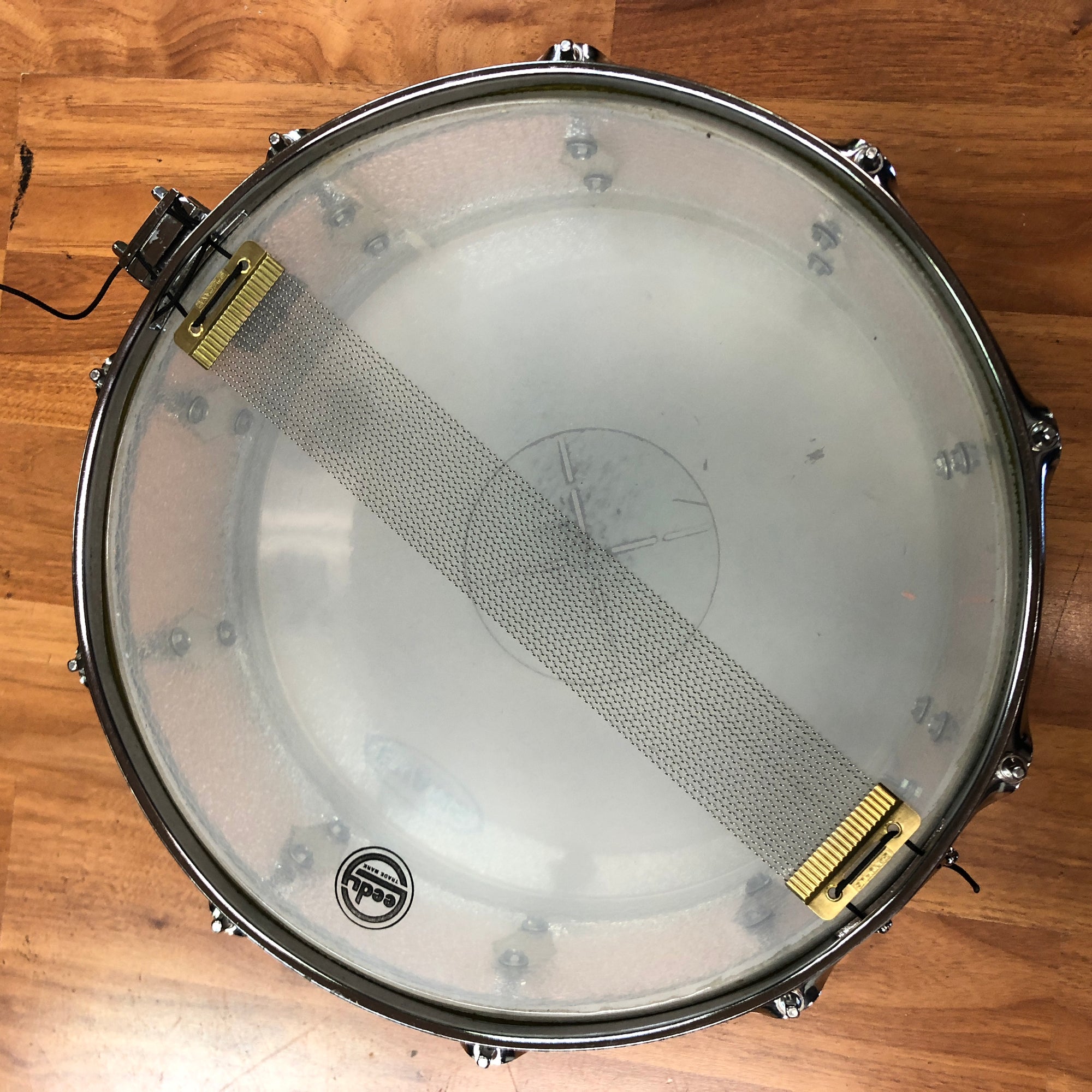 Vintage Fibes Frosted Acrylic Snare 1970s
