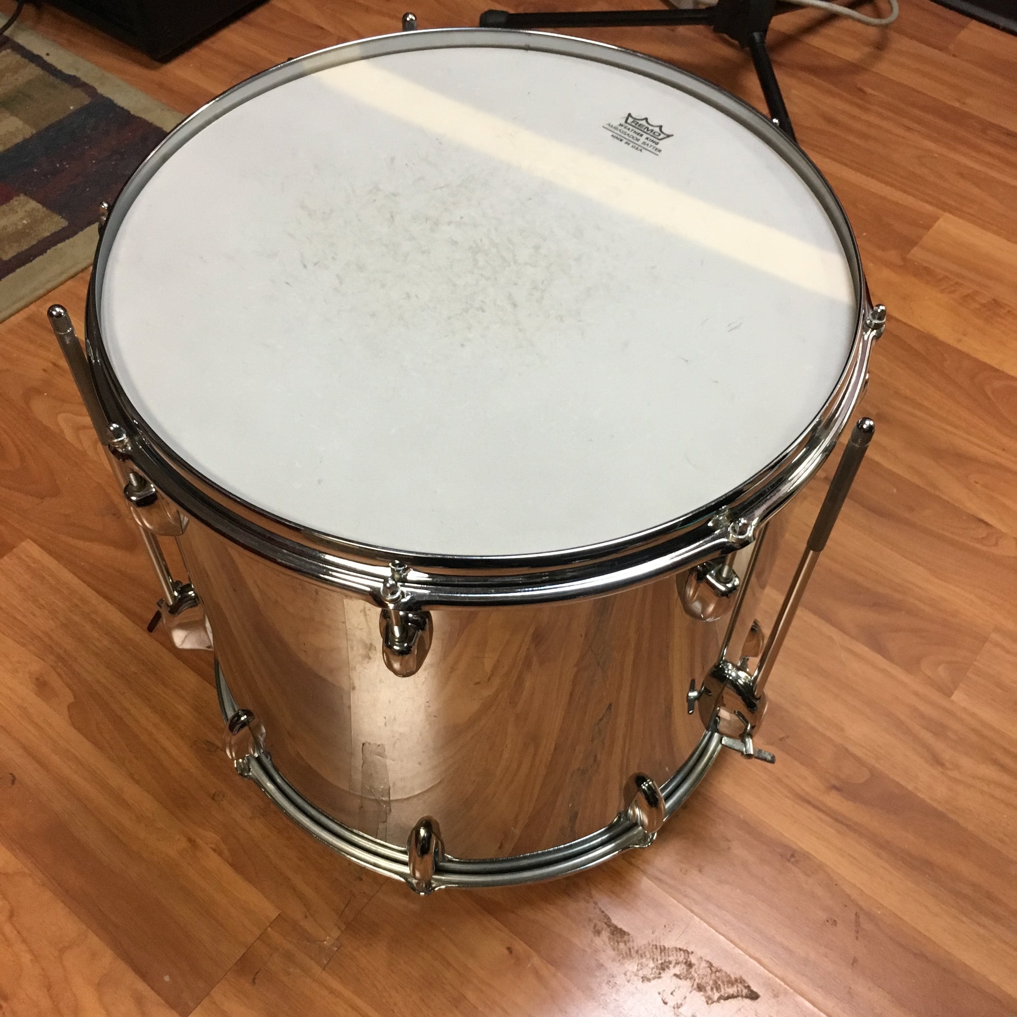 Slingerland 16x16 Chrome Over Wood Floor Tom