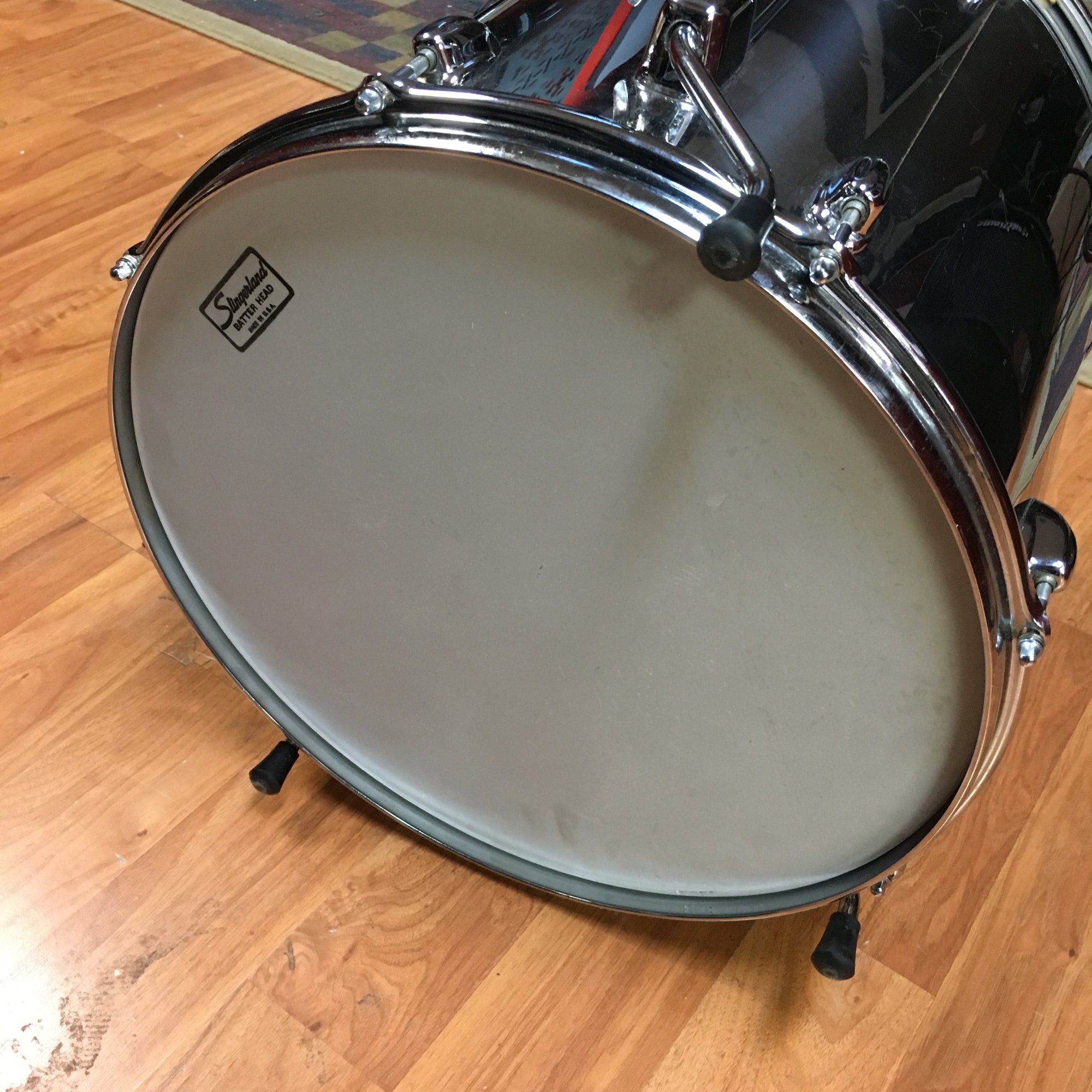 Slingerland 16x16 Chrome Over Wood Floor Tom