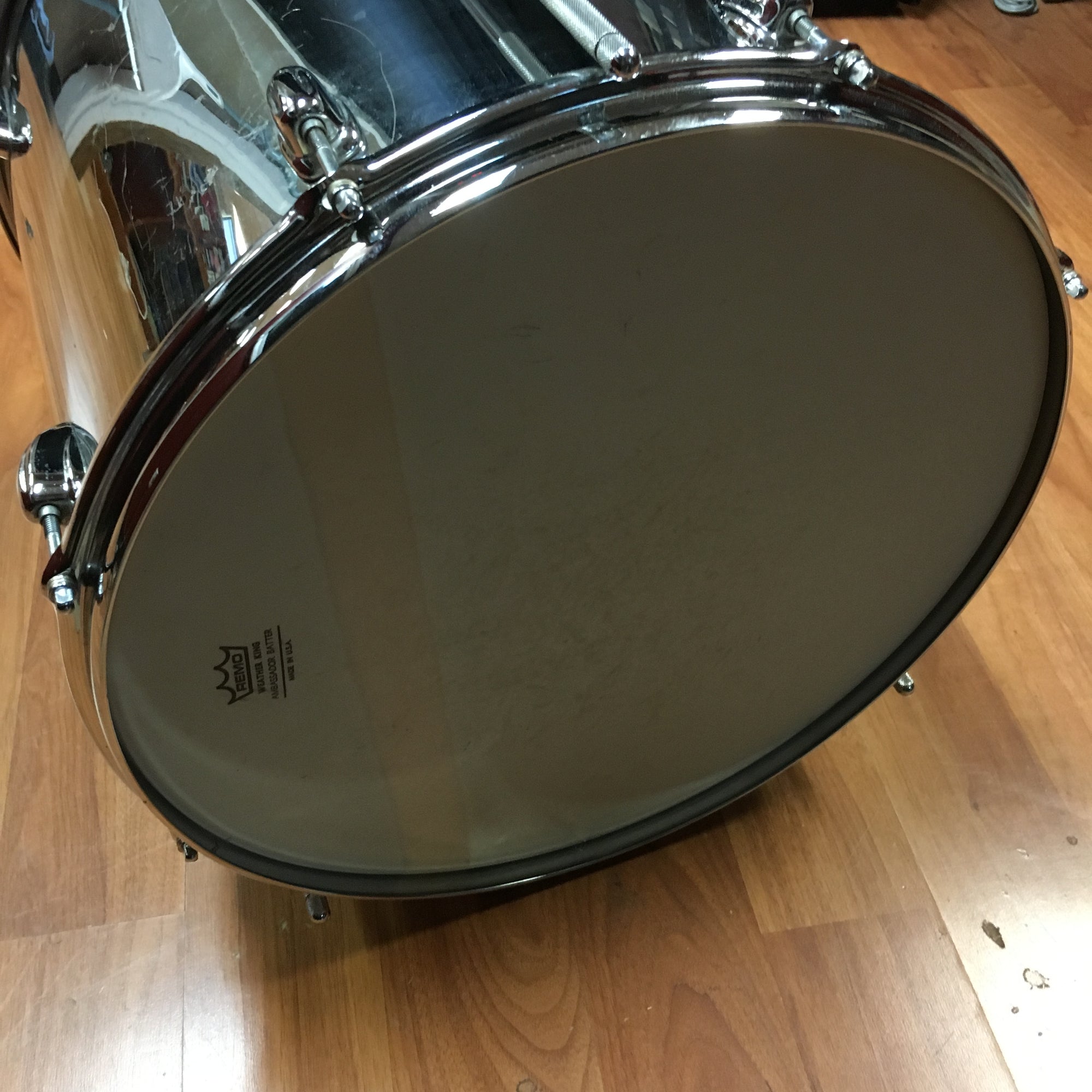 Slingerland 16x16 Chrome Over Wood Floor Tom