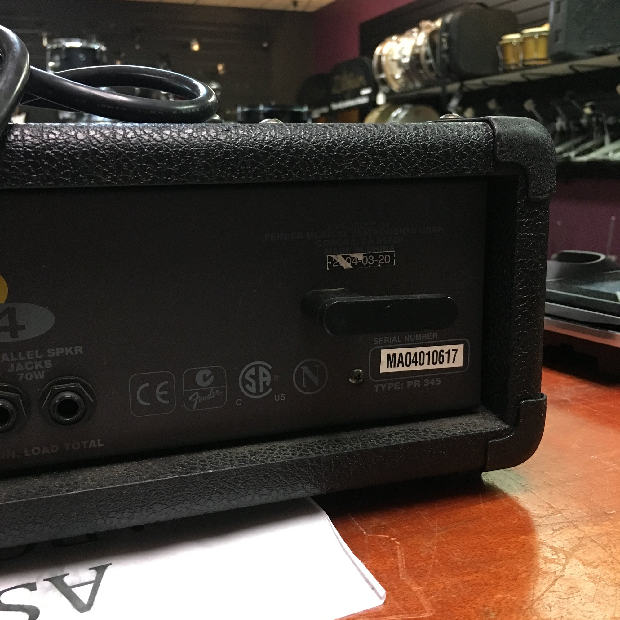 Squier 4 Channel Powered Mixer