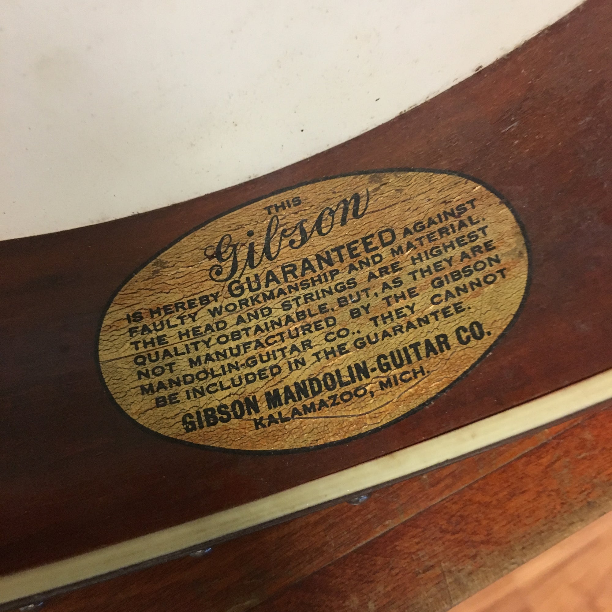 1920's Gibson Tenor Banjo with case