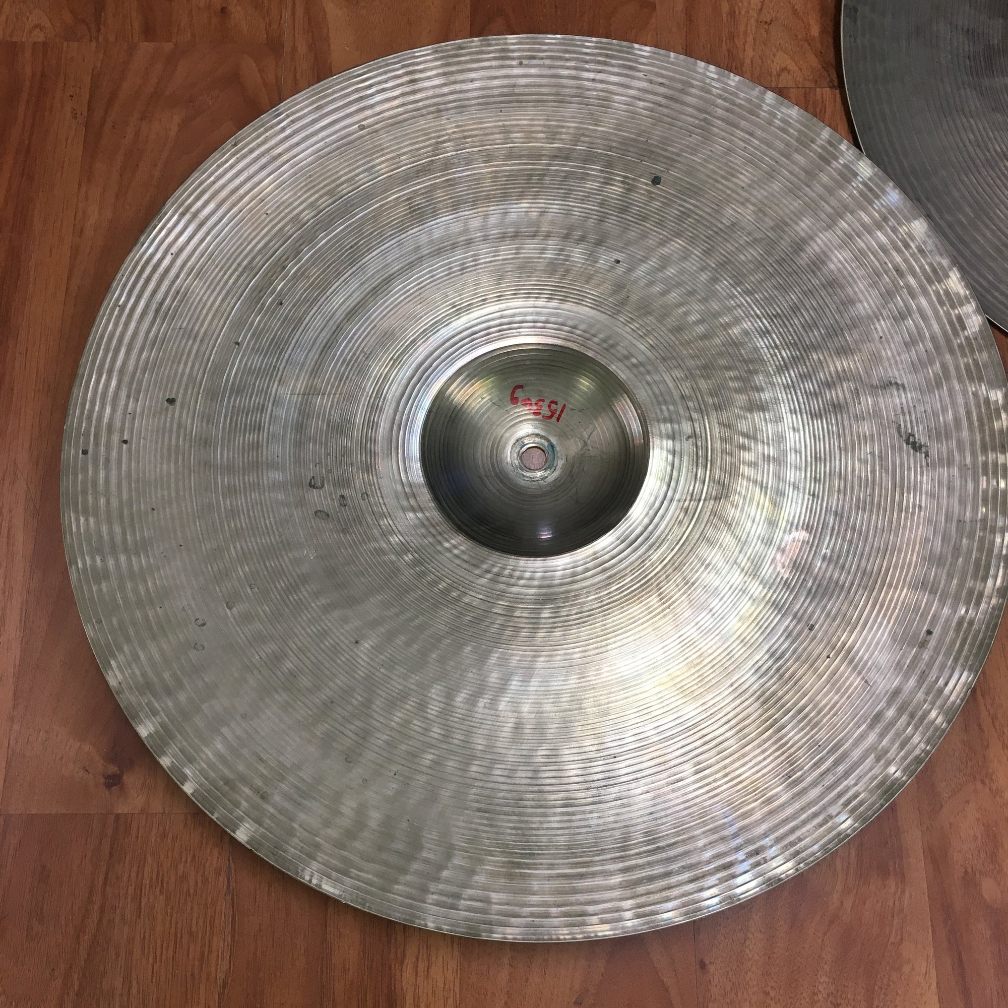 Vintage 1940s-1950s Zildjian 16in Trans Stamp Hi Hats