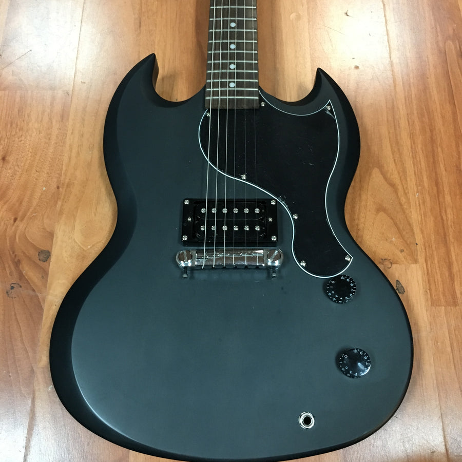 Epiphone SG Jr Matte Black Satin Custom Shop Electric Guitar