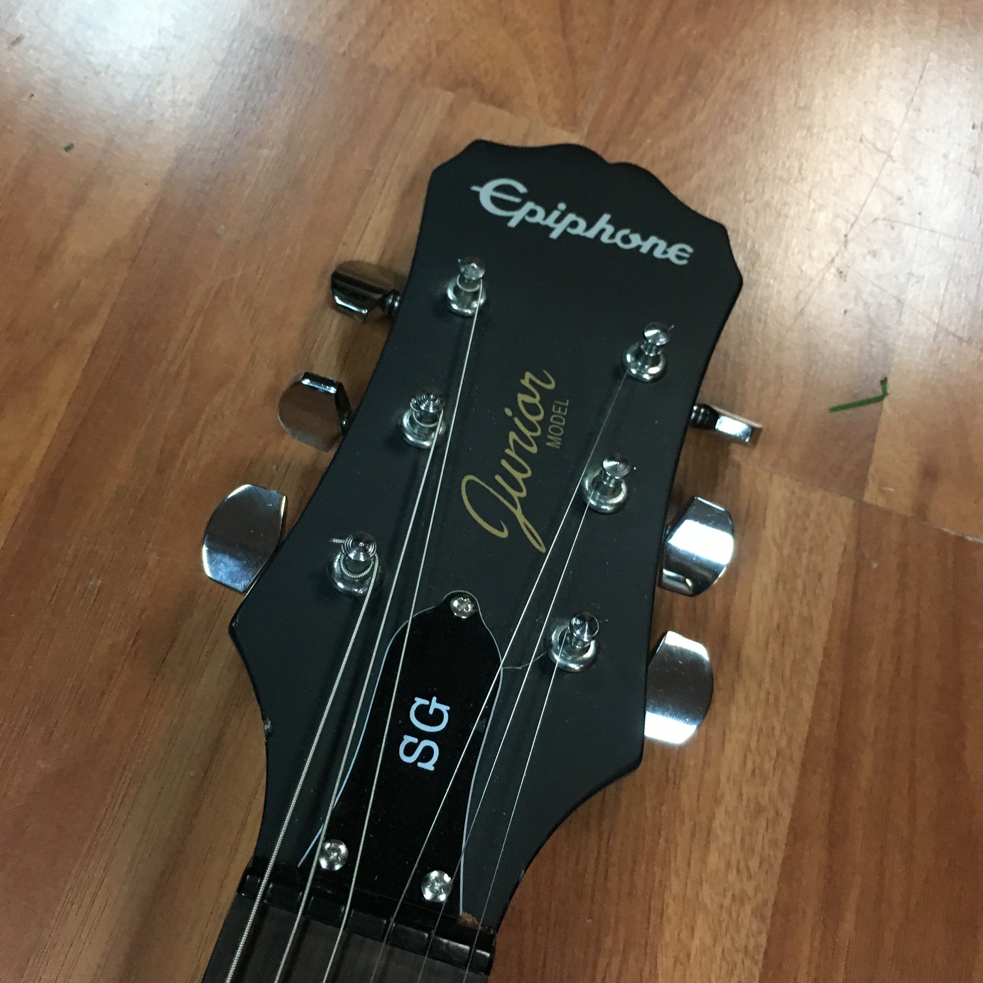 Epiphone SG Jr Matte Black Satin Custom Shop Electric Guitar