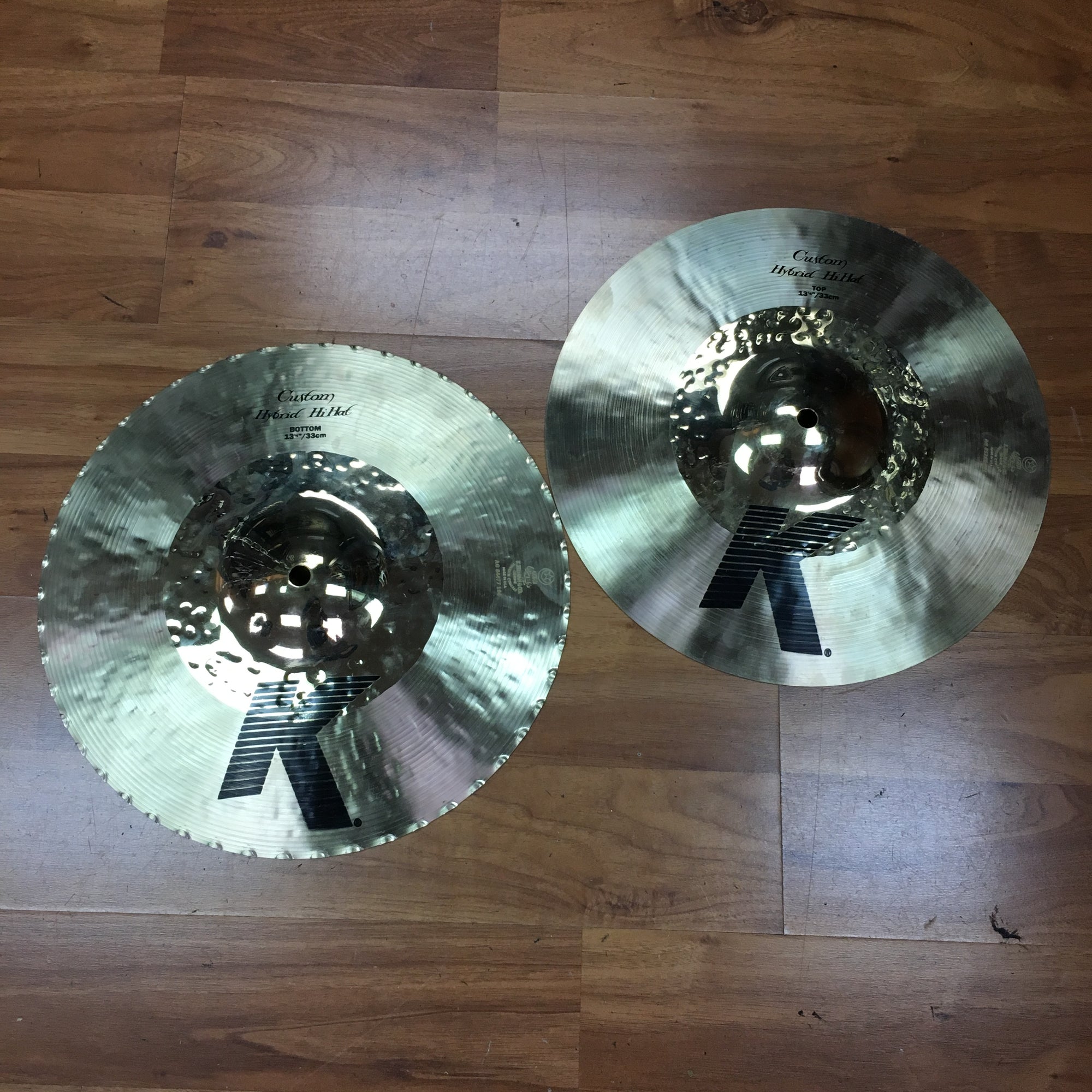 Zildjian 13 1/4 K Custom Hybrid Hi Hat Pair