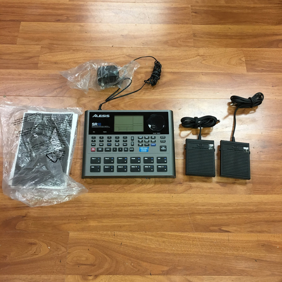Alesis SR18 Drum Machine with Foot Switches