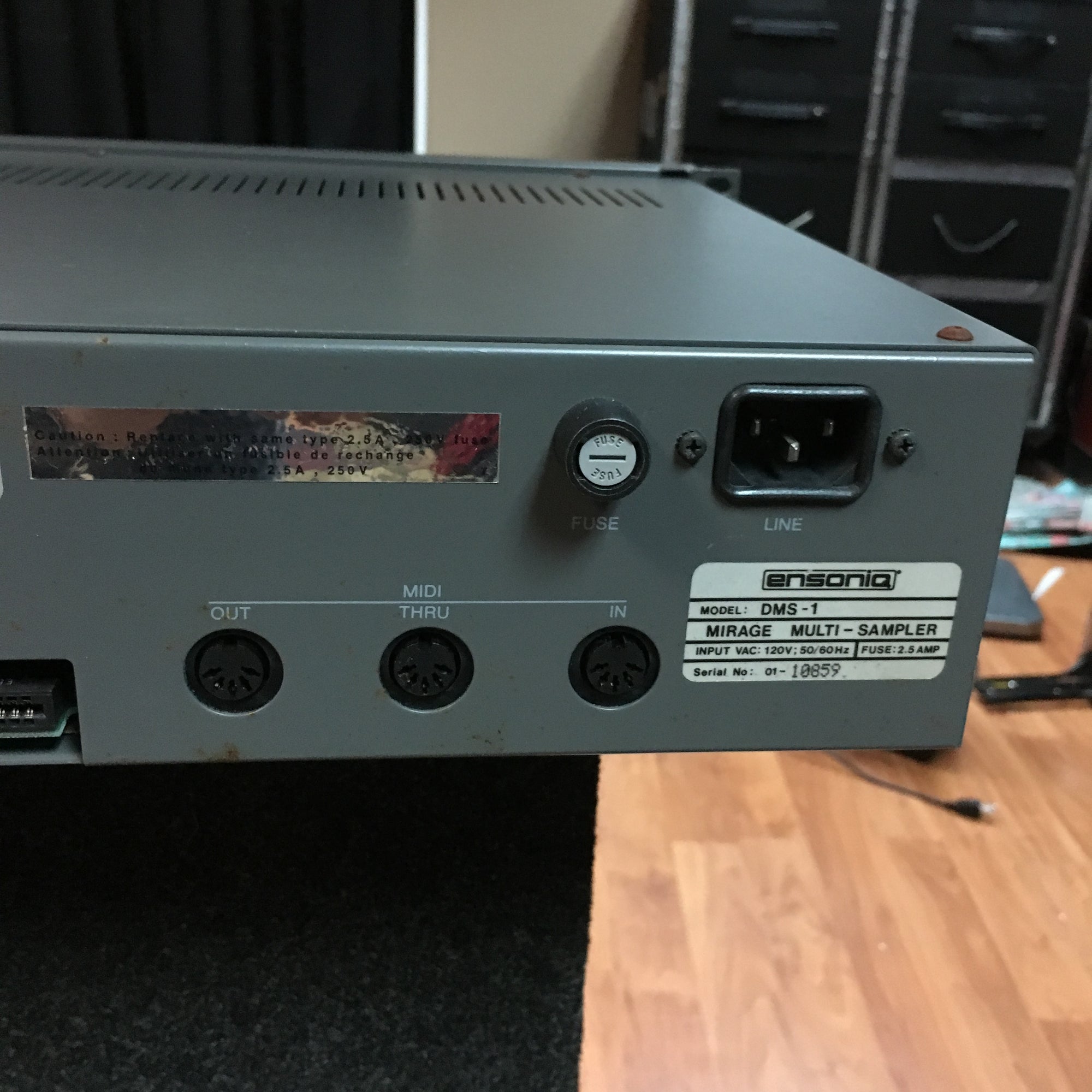 Ensoniq Mirage Rack Synth, No Disks