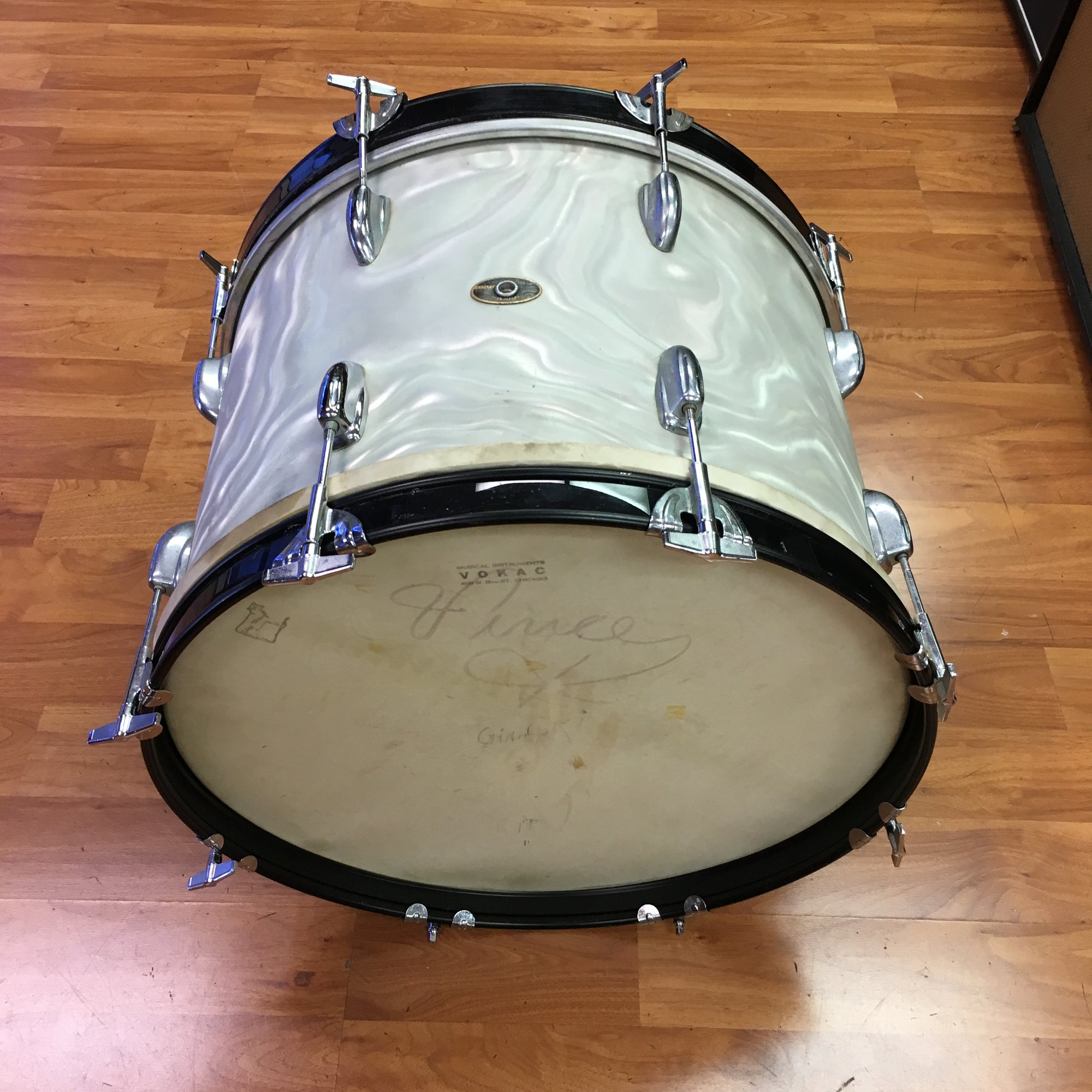 Slingerland White Satin Flame 2pc 20/12