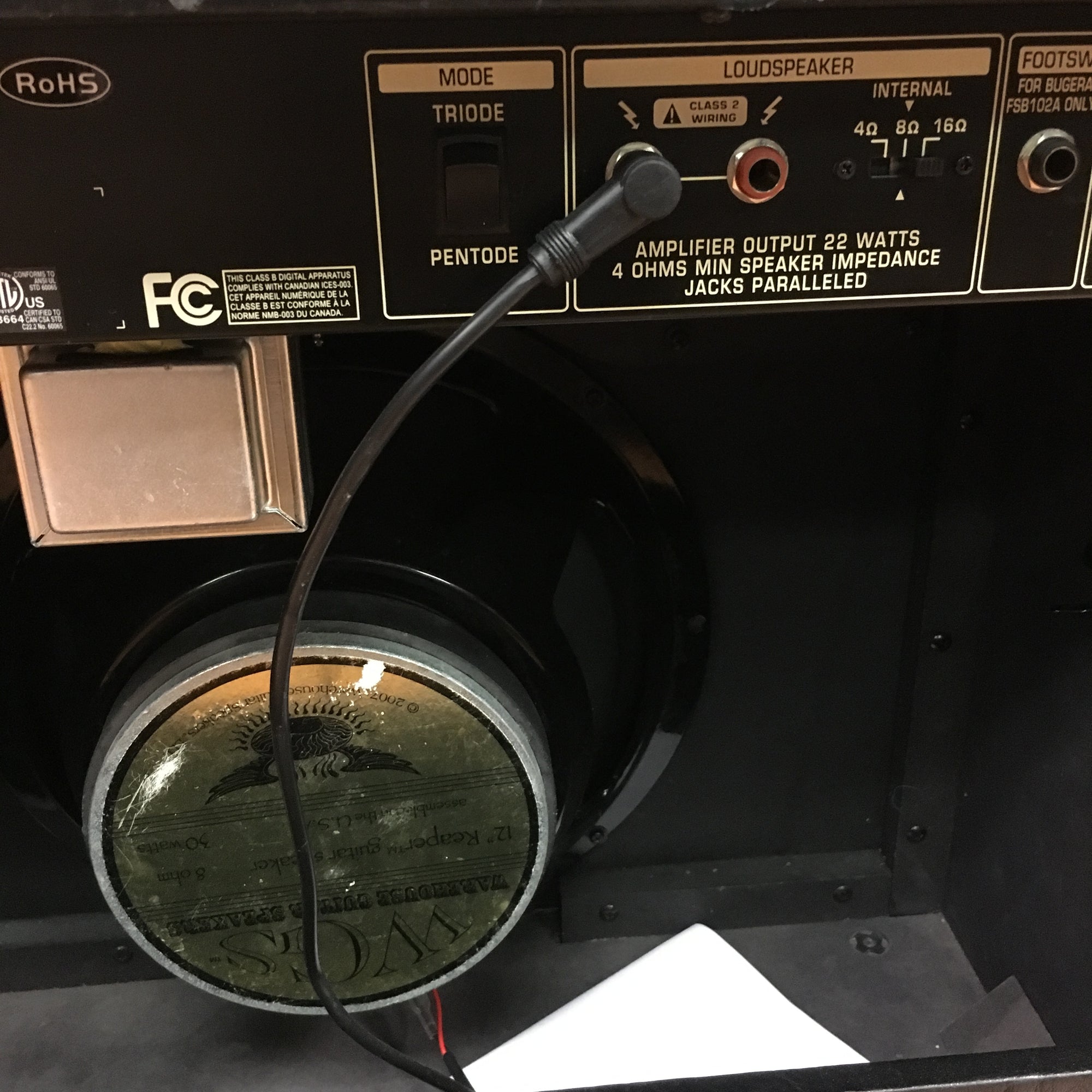 Bugera V22 1x12 Combo w/ WGS Reaper Speaker