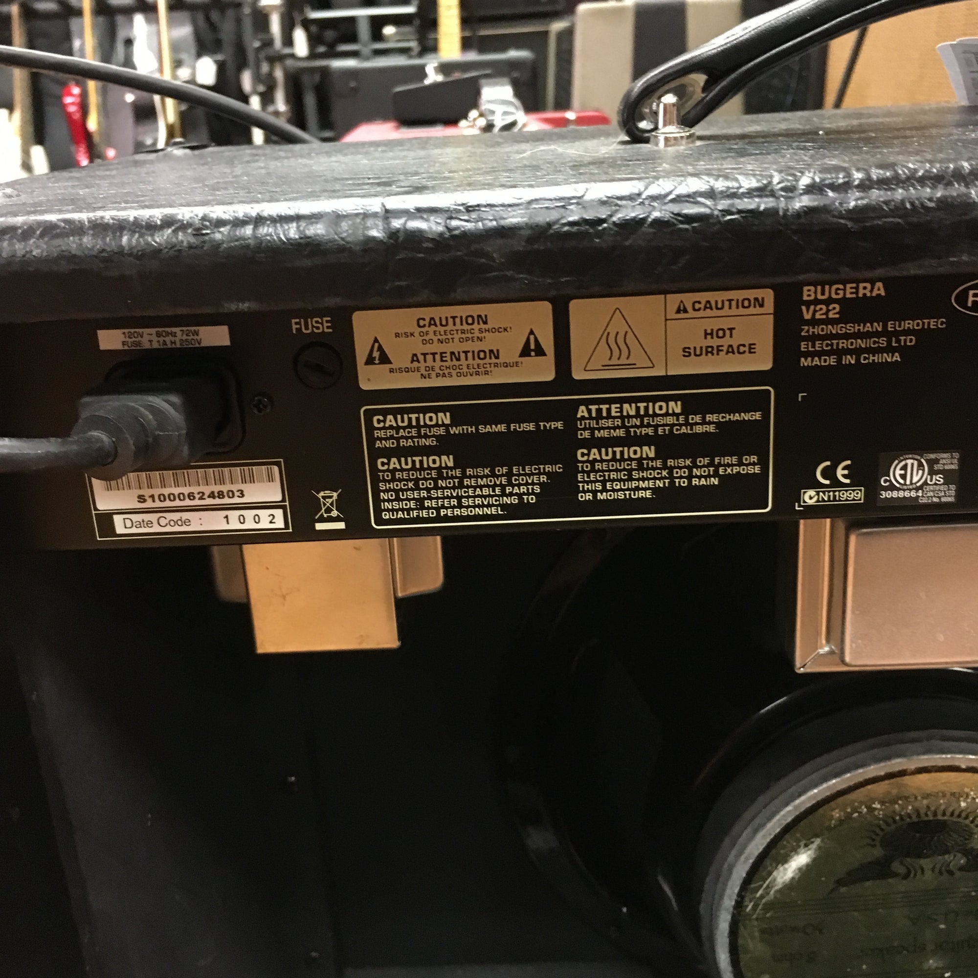 Bugera V22 1x12 Combo w/ WGS Reaper Speaker