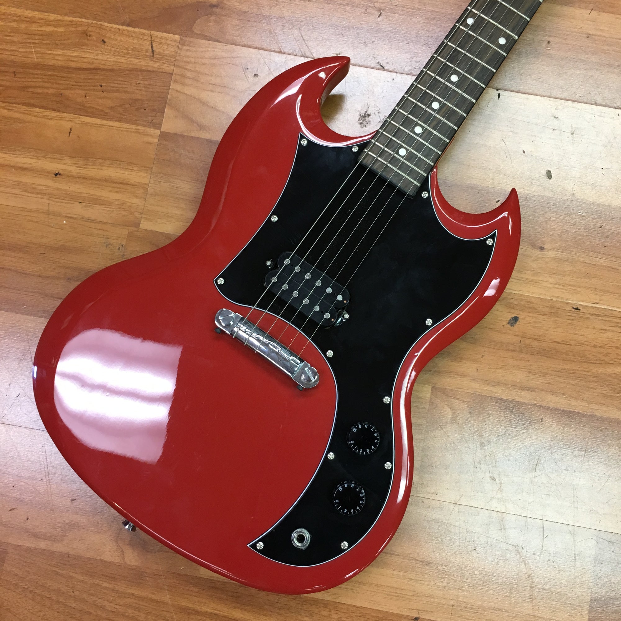 maestro SGギター Maestro SG Red Electric Guitar - Evolution Music