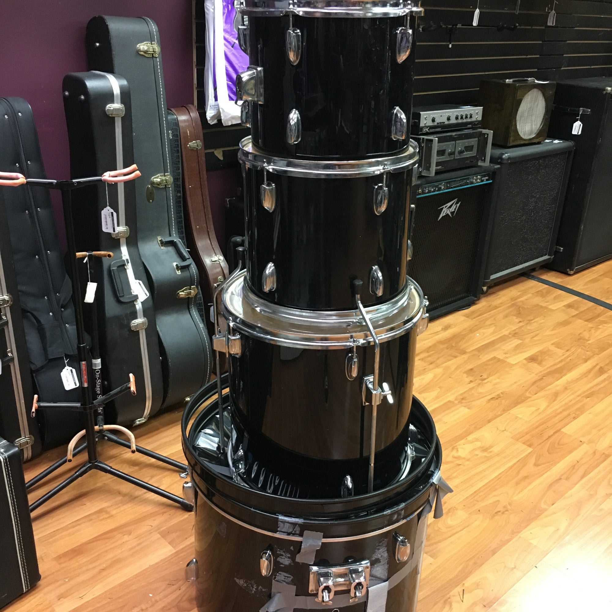 Pacific 4pc Drum Set - As Is