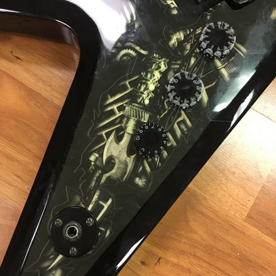 Dean Razorback Bio Mech Signed Vince Minogue w/Case