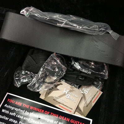 Dean Razorback Bio Mech Signed Vince Minogue w/Case