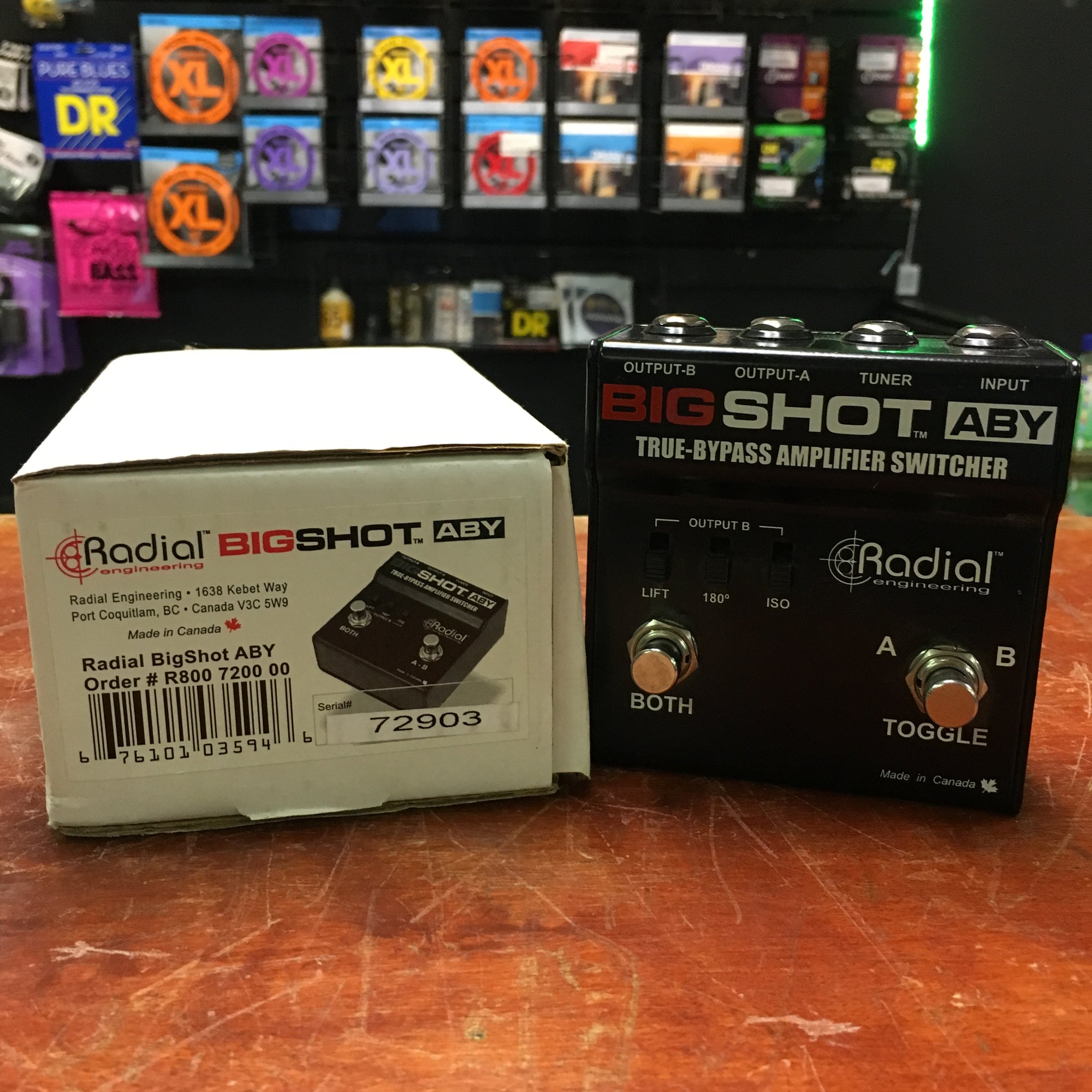 Radial Big Shot Amp Switcher w/ Box