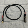 XLR Male to RCA Male Cable - 1.5 Feet - 16AWG Shielded
