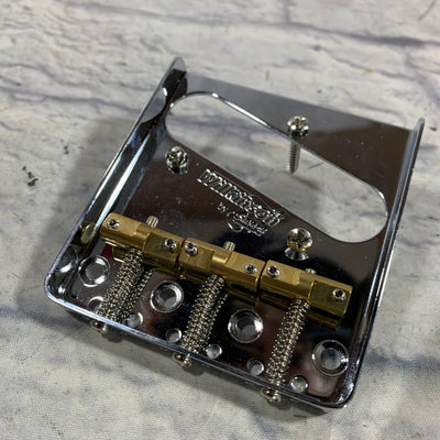 Wilkinson Sung II Tele Bridge w/ Brass Saddles Bridge