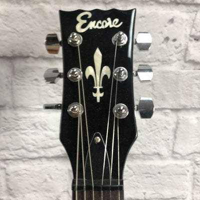 Encore E69 SG Style Electric Guitar Gloss Black