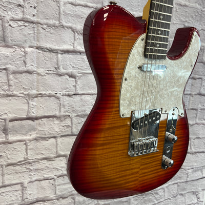 Dean Zelinsky Dellatera Z Glide Flame Maple Sunburst Electric Guitar