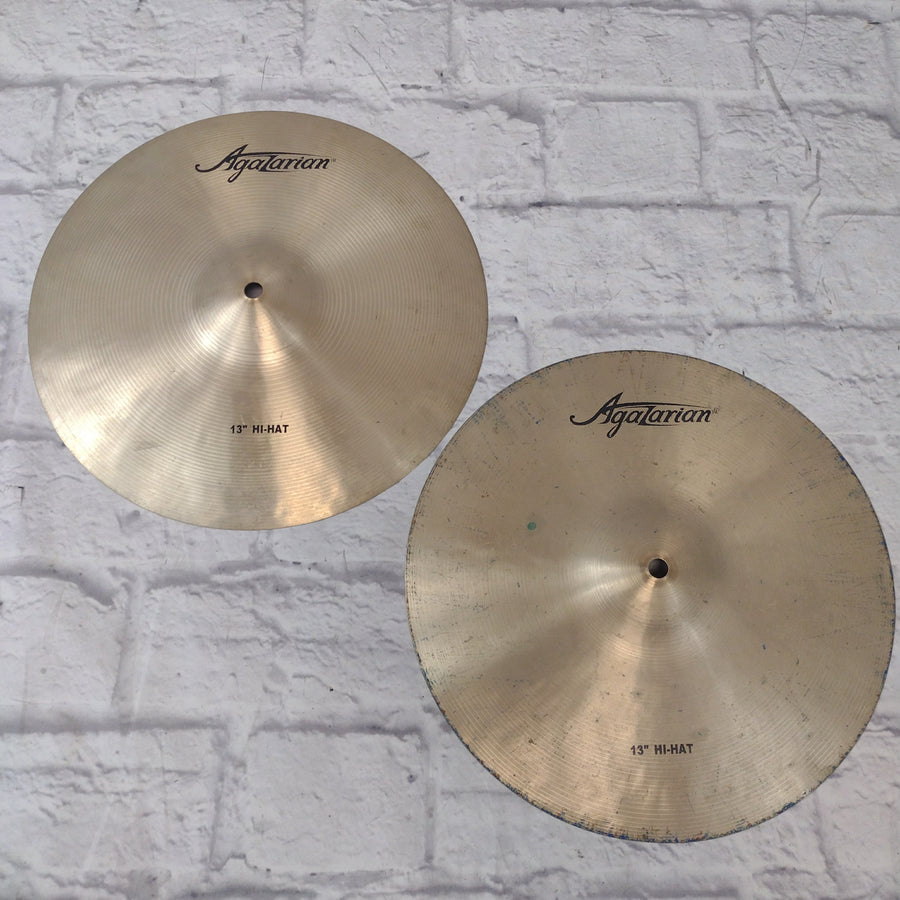 Agazarian 13" Hi Hat Cymbals